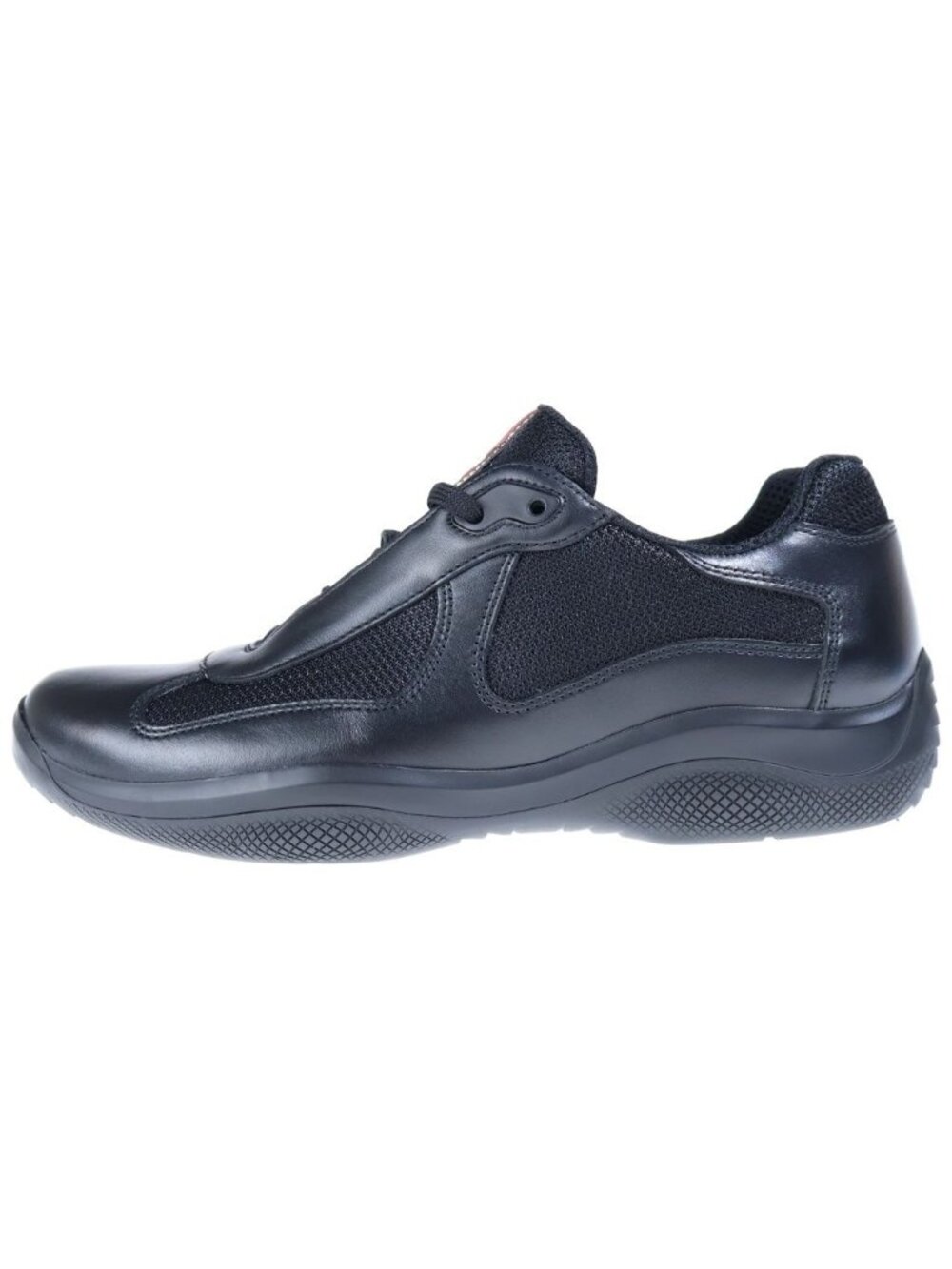 Prada Sport American Cup Leather Sneakers America's Cup Low-Top Black